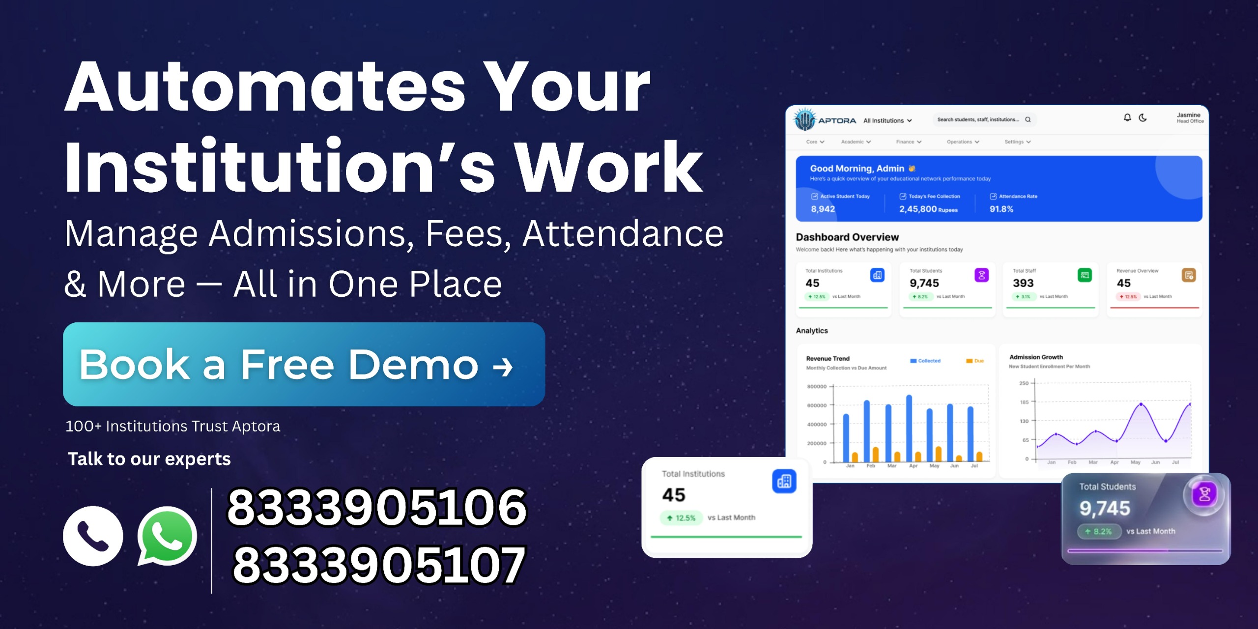 Aptora Popup - Schedule a Demo