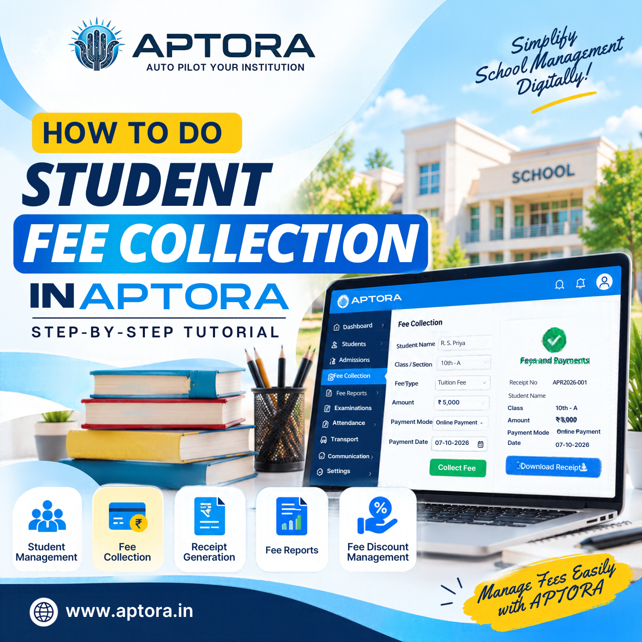 How to Do Student Fee Collection in Aptora – Step-by-Step